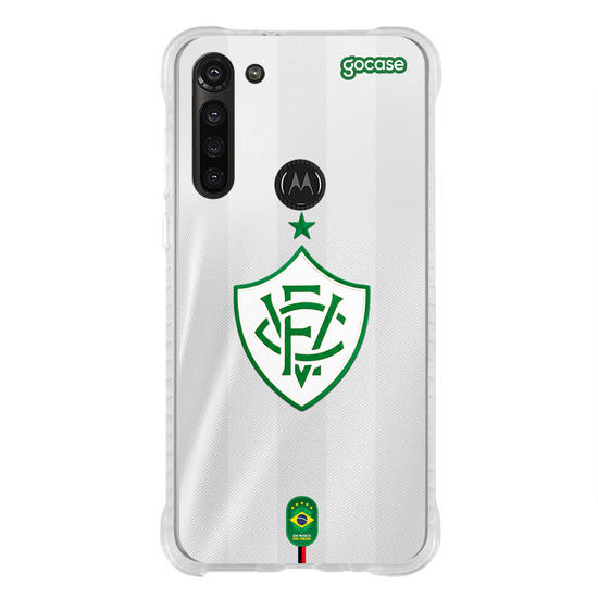 Capinha para celular  Vitória - Uniforme Brasil Branco Escudo