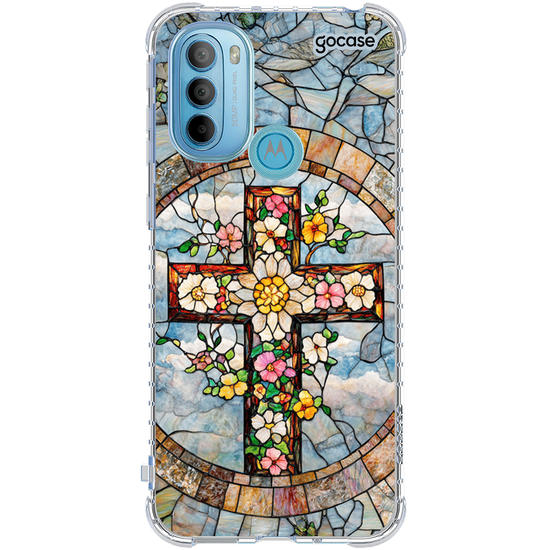 Capinha para celular  Vitral de Cruz