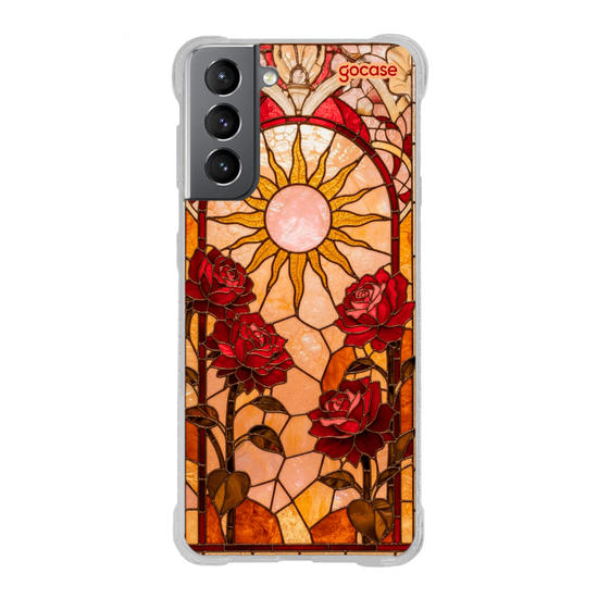 Capinha para celular  Vitral de Rosas