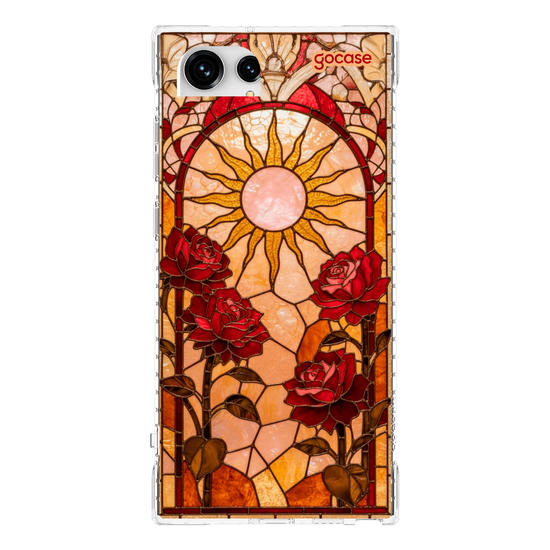 Capinha para celular  Vitral de Rosas