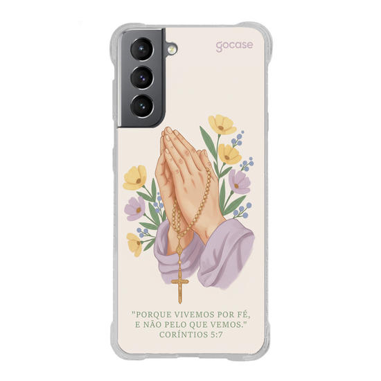 Capinha para celular  Vivemos por Fé