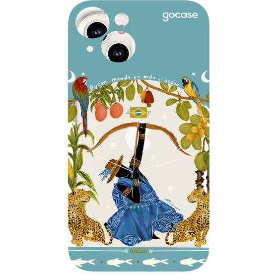 Capinha para celular  Oxóssi - Quem Manda na Mata - Azul