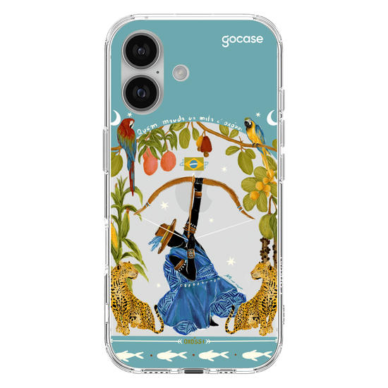 Capinha para celular  Oxóssi - Quem Manda na Mata - Azul