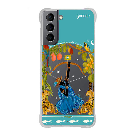 Capinha para celular  Oxóssi - Quem Manda na Mata - Azul