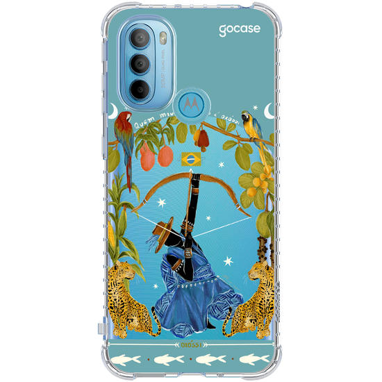 Capinha para celular  Oxóssi - Quem Manda na Mata - Azul