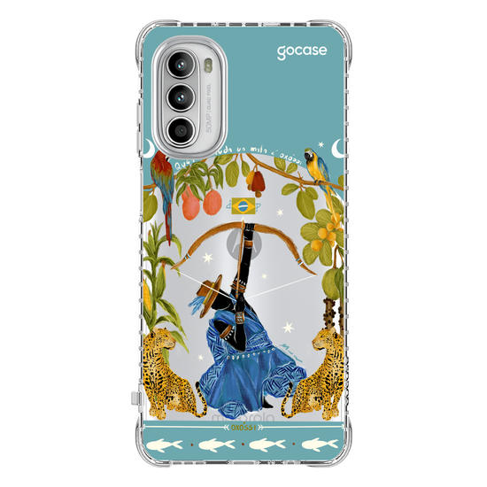 Capinha para celular  Oxóssi - Quem Manda na Mata - Azul