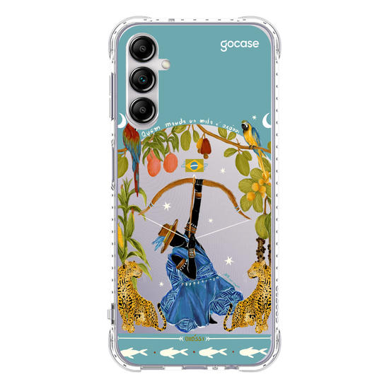 Capinha para celular  Oxóssi - Quem Manda na Mata - Azul