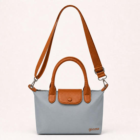  Bolsa Le Petit - Cinza + Caramelo