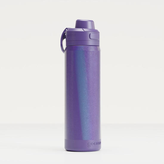  Garrafa Térmica Flip Pro Drop Glitter -  Roxo