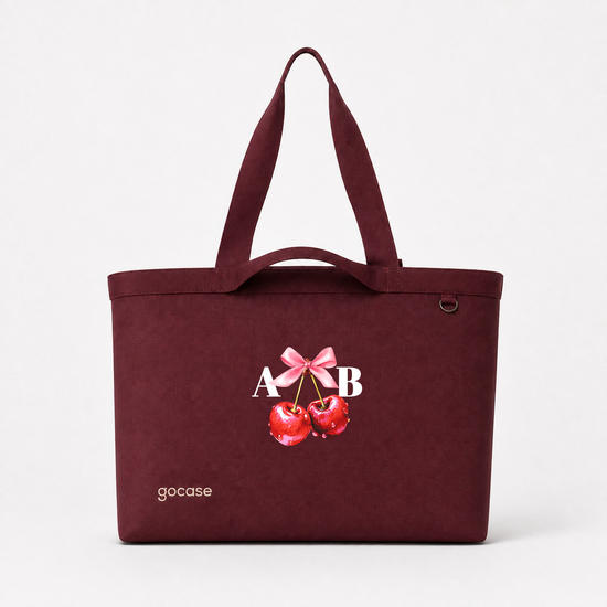  Tote Trip - Cherry Initial