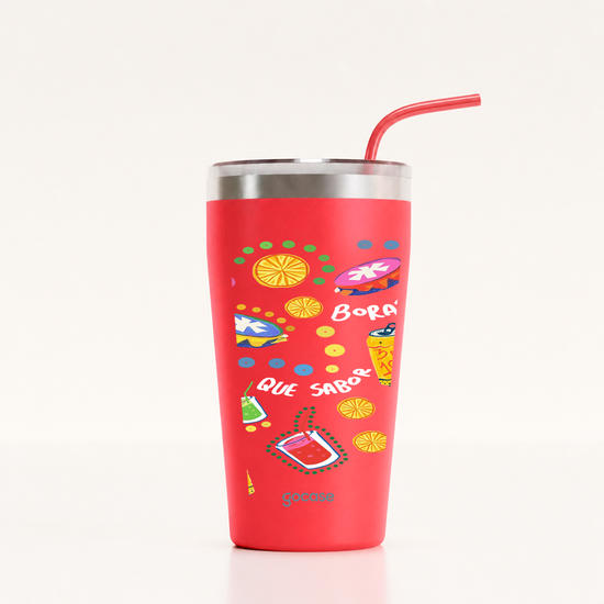  Copo Térmico Vibe - Que Sabor - Pattern