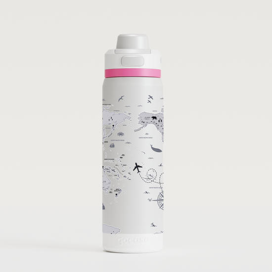  Garrafa Térmica Flip Pro - Mapa Mundi 360º