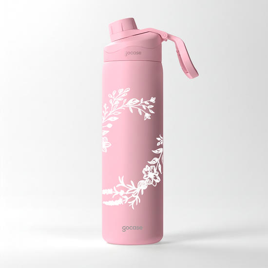  Garrafa Térmica Fresh - Ramo de Flor Linear