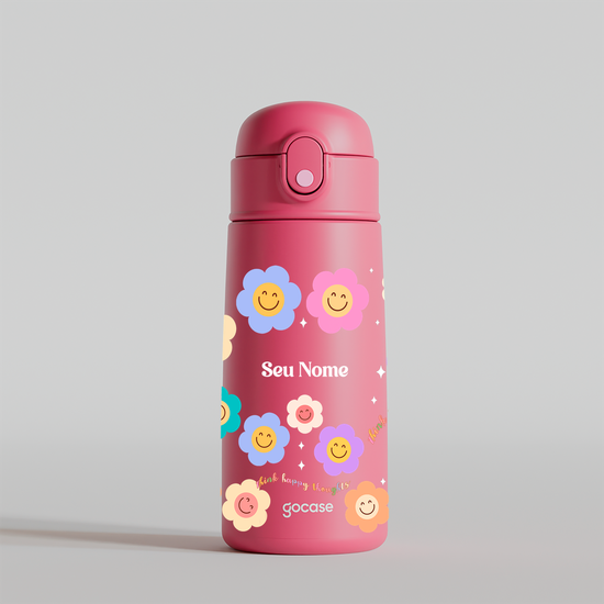 Garrafa Térmica Kids - Smile Flowers
