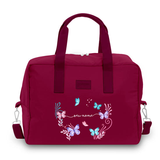 Bolsa Joy - Borboletas com Aquarela Bolsa Joy - Borboletas com Aquarela