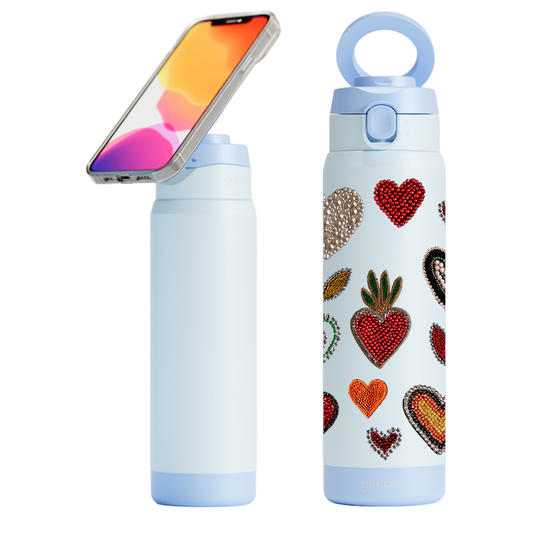  Garrafa Térmica Magsafe - Corações Cravejados