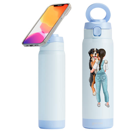  Garrafa Térmica Magsafe - Garota com Pet
