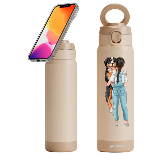  Garrafa Térmica Magsafe - Garota com Pet