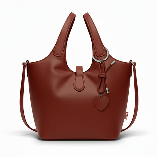  Bolsa Mini Bucket - Corações Vertical Nova