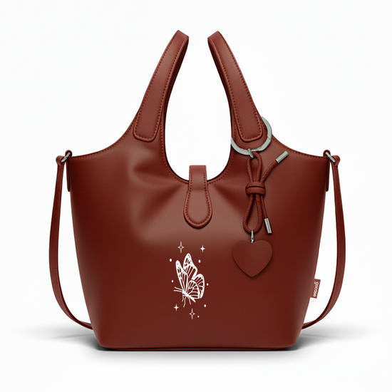  Bolsa Mini Bucket - Iniciais Borboletas Minimal