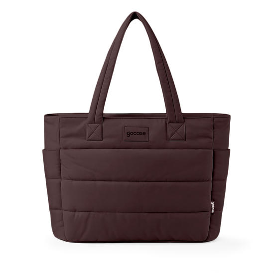  Tote Puffer - Marrom Escuro