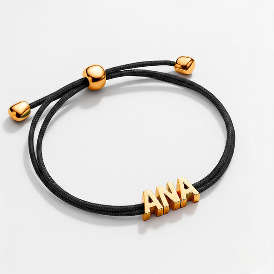  Pulseira Name Charm - Preto