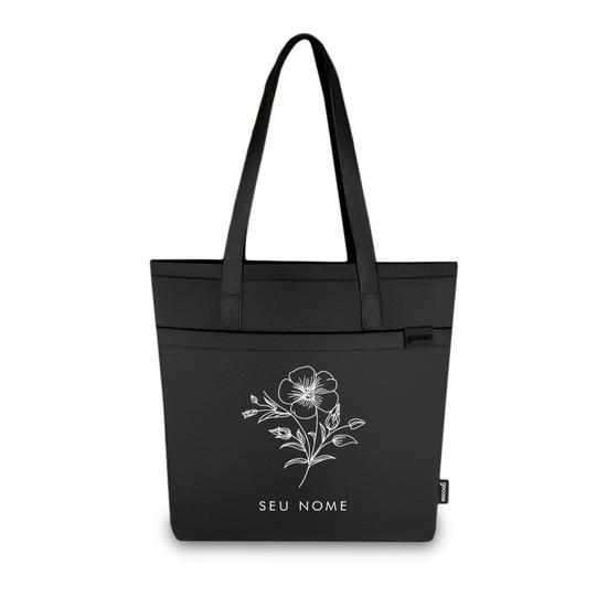 Tote Casual - Elementos Florais Minimalistas.