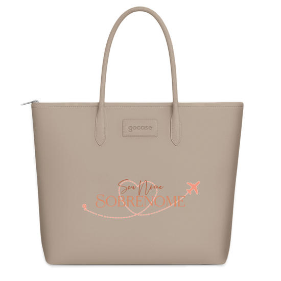 Tote Colors Universitária - Nome e Sobrenome Wanderlust.