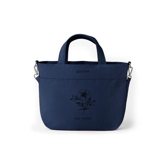 Tote Micro -Elementos Florais Minimalistas.