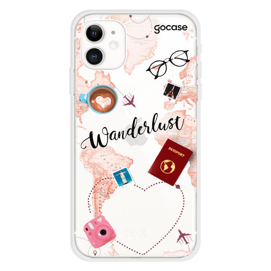 Wanderlust Map Phone Case
