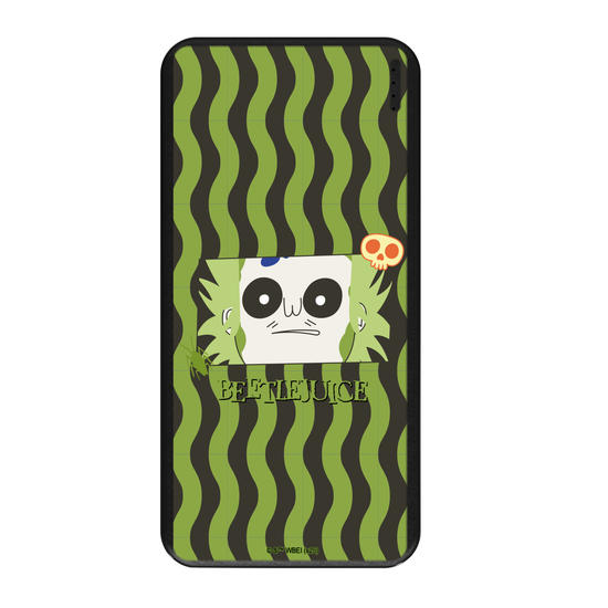 Carregador Portátil Fast Charge - BeetleJuice - Funny Stripes