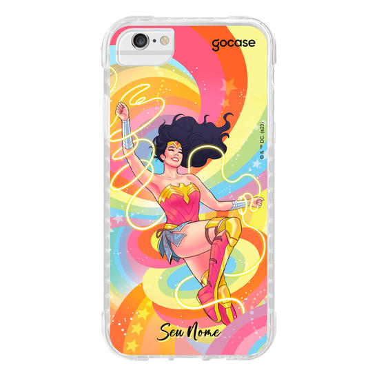 Capinha para celular Liga da Justiça - Arco-Íris Amazona