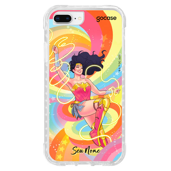 Capinha para celular Liga da Justiça - Arco-Íris Amazona