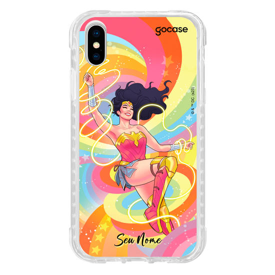 Capinha para celular Liga da Justiça - Arco-Íris Amazona