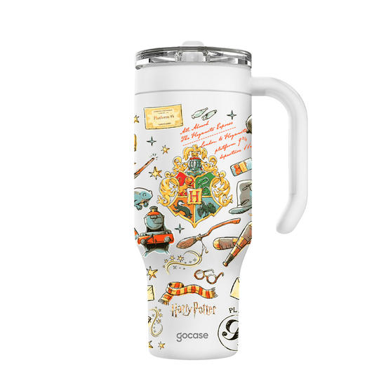 Copo Térmico Life + Ebook -  Harry Potter - Mundo Mágico
