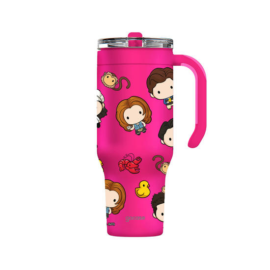 Copo Térmico Life + Ebook -  Friends - Personagens Cute Pattern