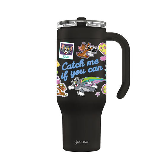 Copo Térmico Life + Ebook - Tom & Jerry - Stickers