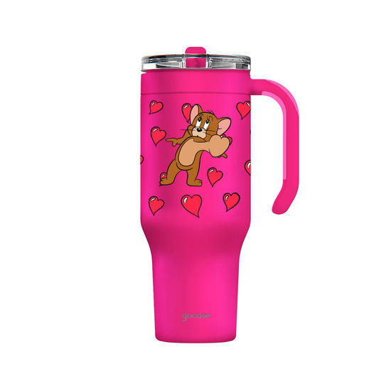 Copo Térmico Life + Ebook - Tom & Jerry - Jerry Apaixonado
