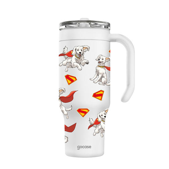 Copo Térmico Life + Ebook -  Superman: Legacy - Kryto Pattern