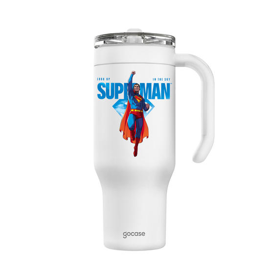 Copo Térmico Life + Ebook -  Superman: Legacy - In The Sky