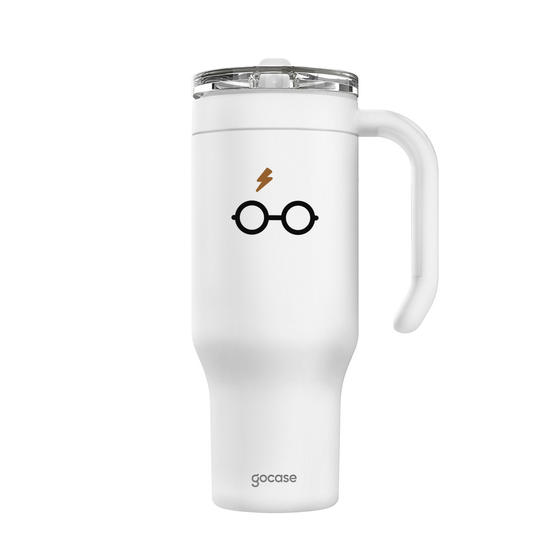 Copo Térmico Life + Ebook -  Harry Potter - Óculos Mágicos