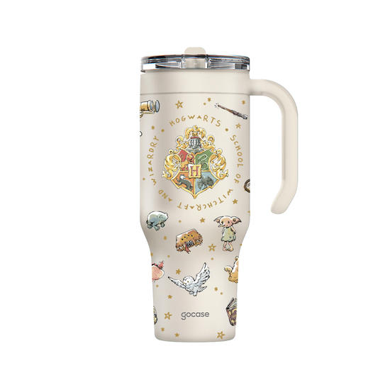 Copo Térmico Life - Harry Potter - Magia Em Aquarela