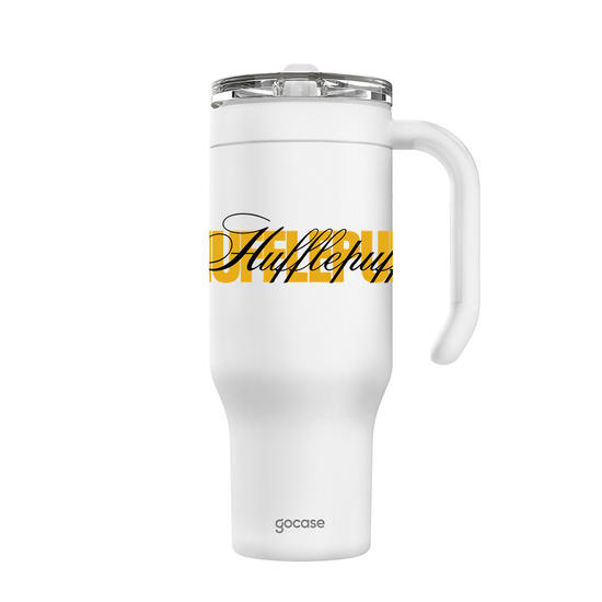 Copo Térmico Life + Ebook - Harry Potter – Hufflepuff House Pride