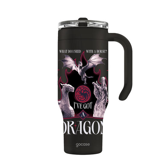 Copo Térmico Life + Ebook - House Of The Dragon - Dragon Rider
