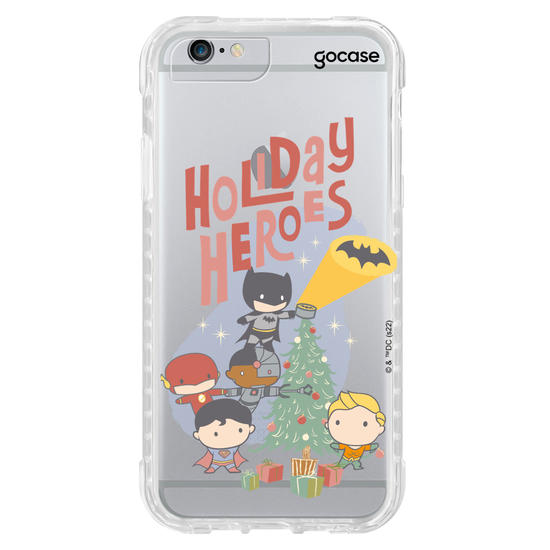 Capinha para celular Liga da Justiça - Holiday Heroes