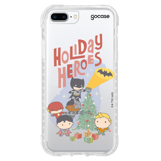 Capinha para celular Liga da Justiça - Holiday Heroes