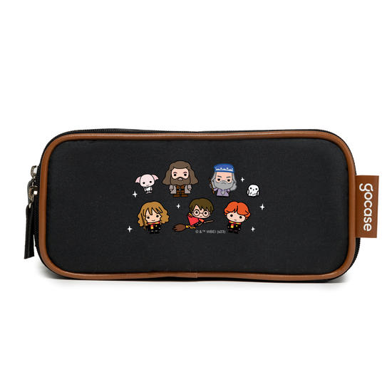 Estojo Slim Preto - Harry Potter - Cute Group