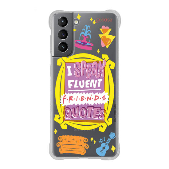 Capinha para celular Friends - Fluent Friends Quotes