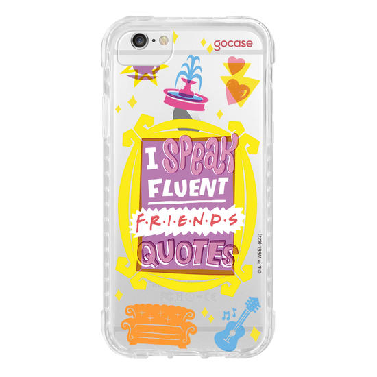 Capinha para celular Friends - Fluent Friends Quotes