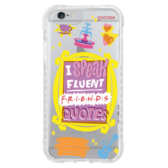 Capinha para celular Friends - Fluent Friends Quotes